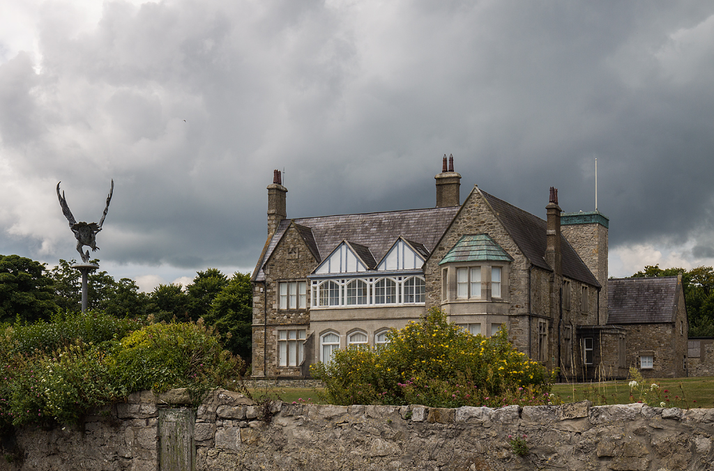 The former Saunders-Roe works at Fryars, Beaumaris — the factory Laird (Anglesey) Ltd occupied from 1968 and where the Centaur was built, photographed derelict in 2021.