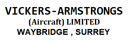 The Vickers-Armstrongs wordmark.