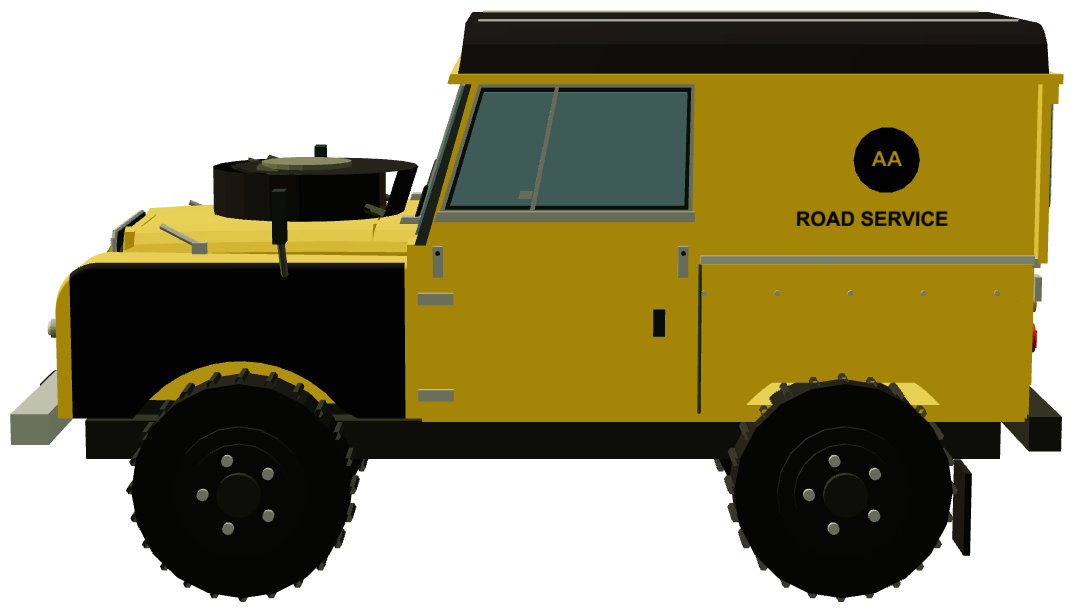 AA Road Service Series I 88 Hard Top — side render