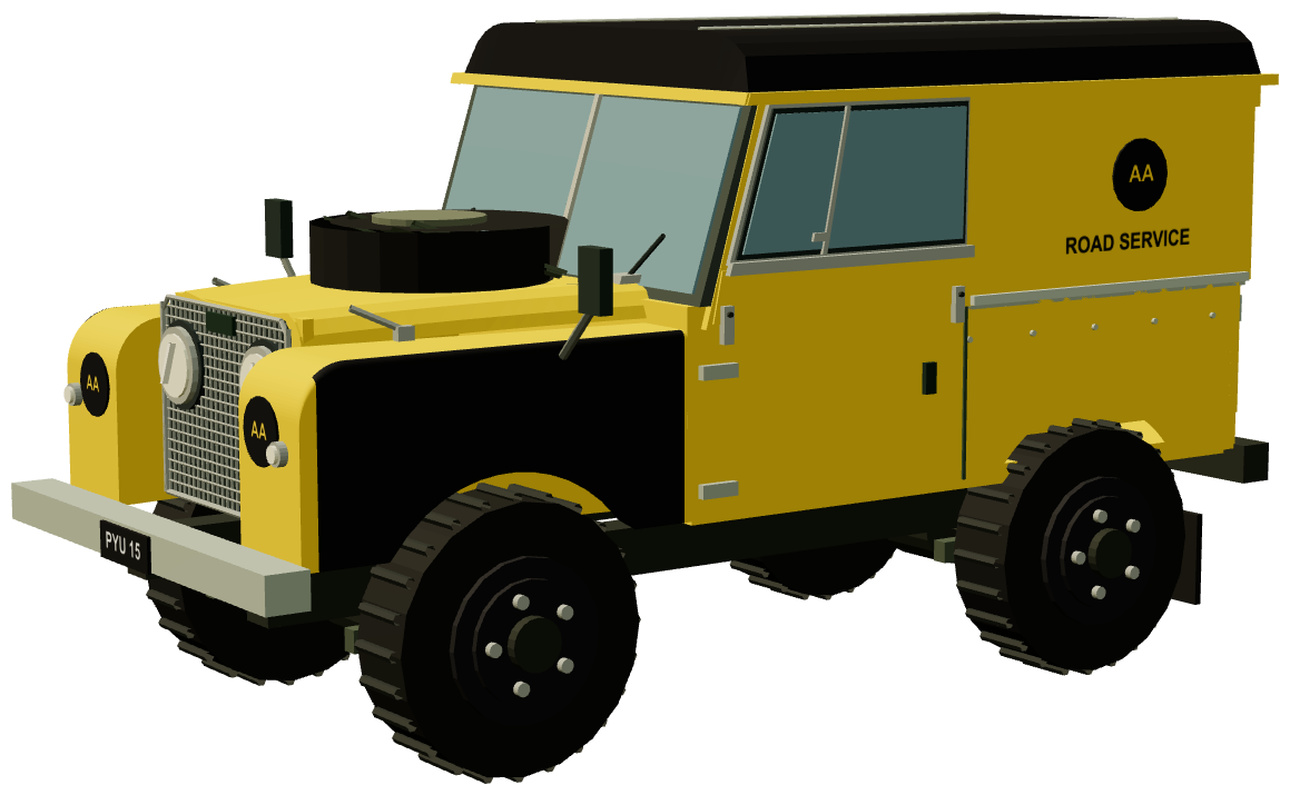 AA Road Service Series I 88 Hard Top — three-quarter render
