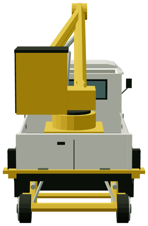 Allied Road-Rail Land Rover Platform — rear render
