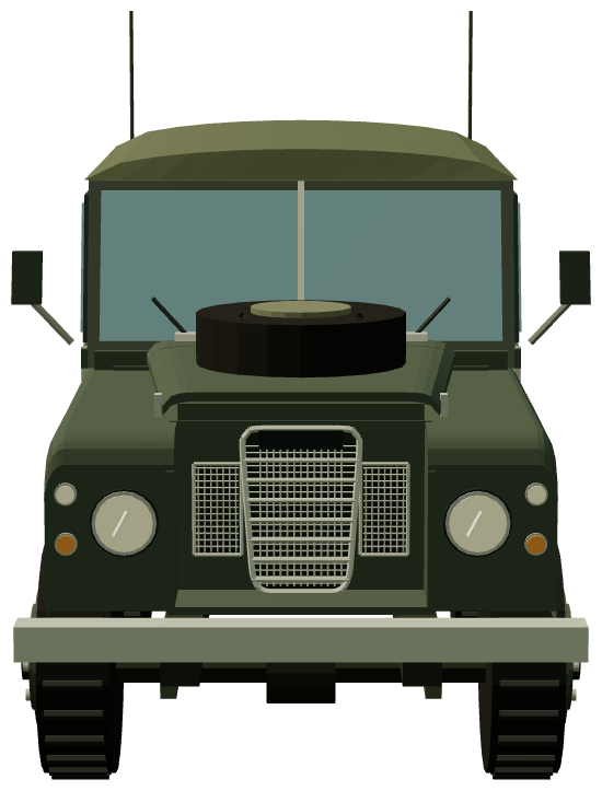 Belgian Army Series III 88 4×2 Staff Car — front render
