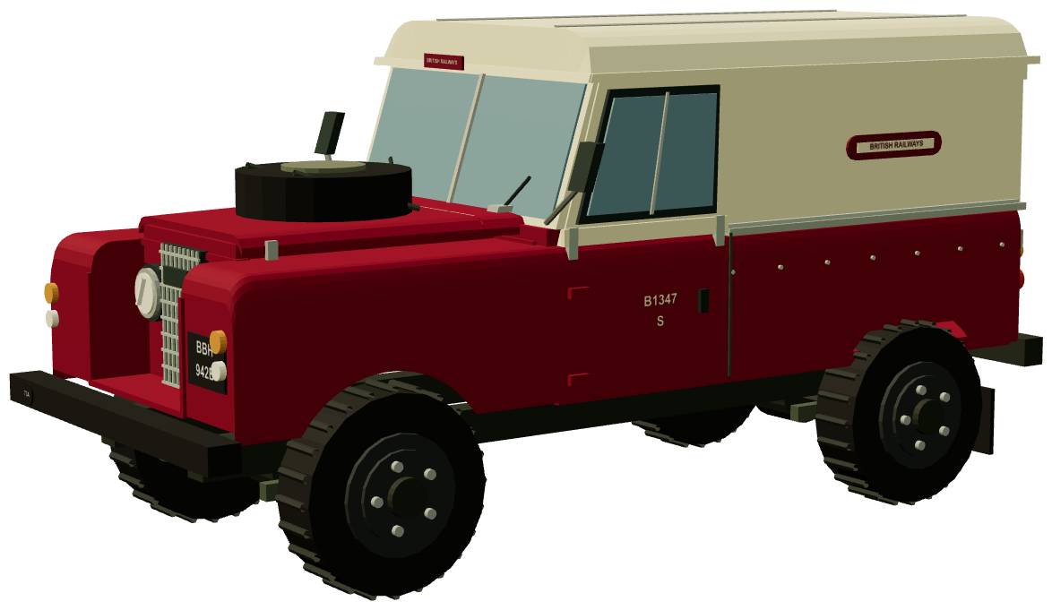 British Railways Yard Runabout — three-quarter render