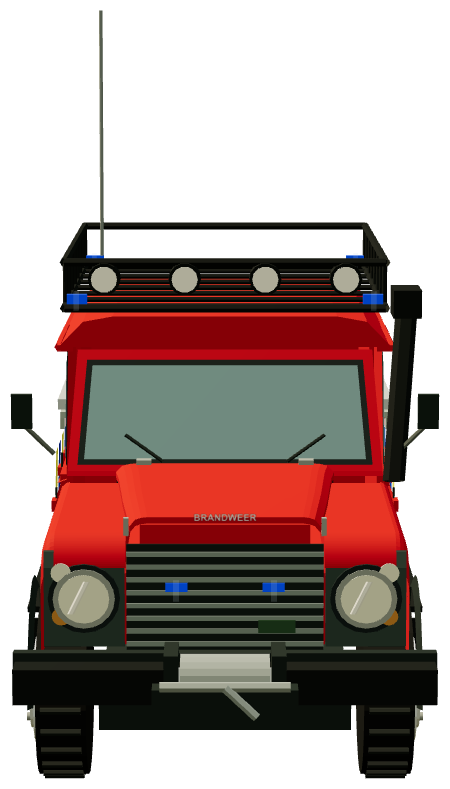 Brandweer Kalmthout Defender 130 — front render