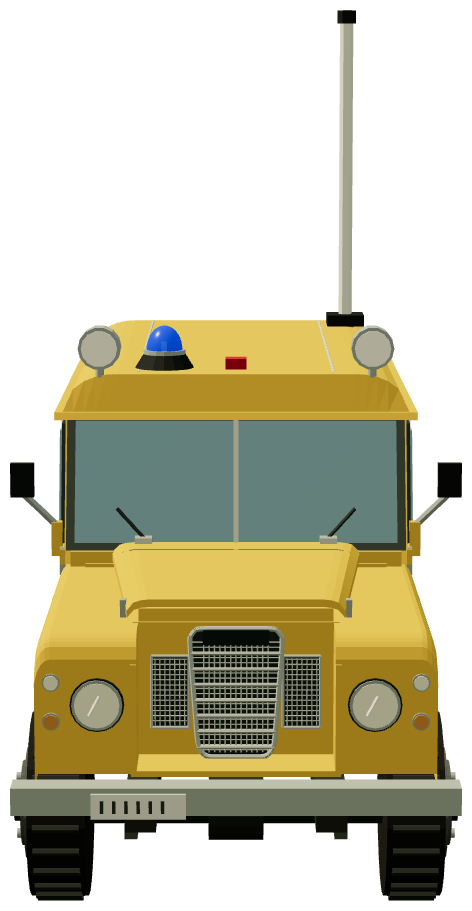 British Gas Mast-Equipped V8 Van — front render