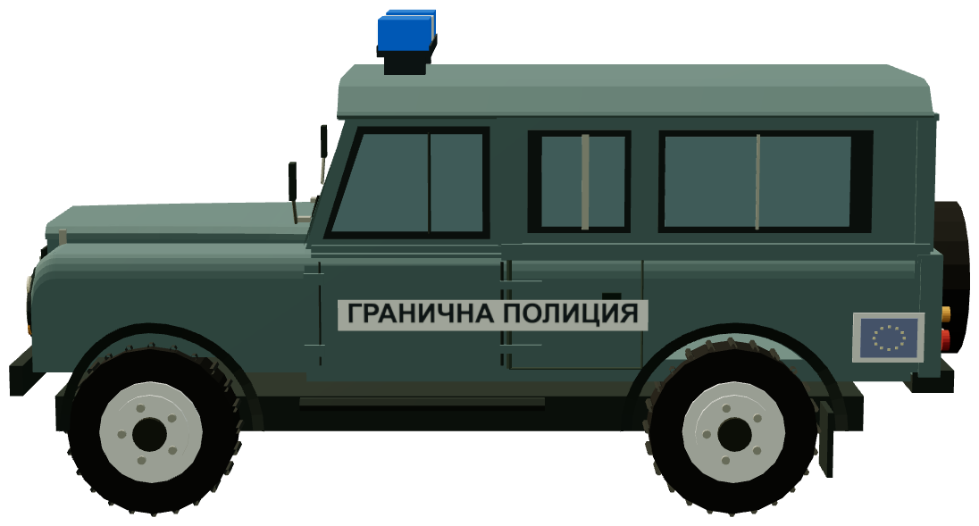 Bulgarian Border Police Defender — side render