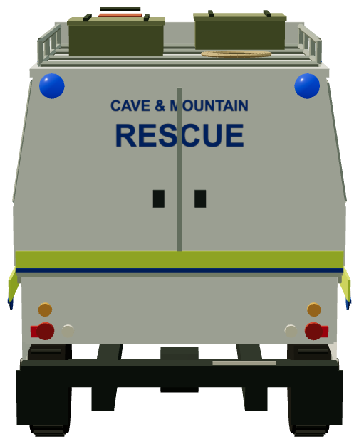 Cave & Mountain Rescue — rear render