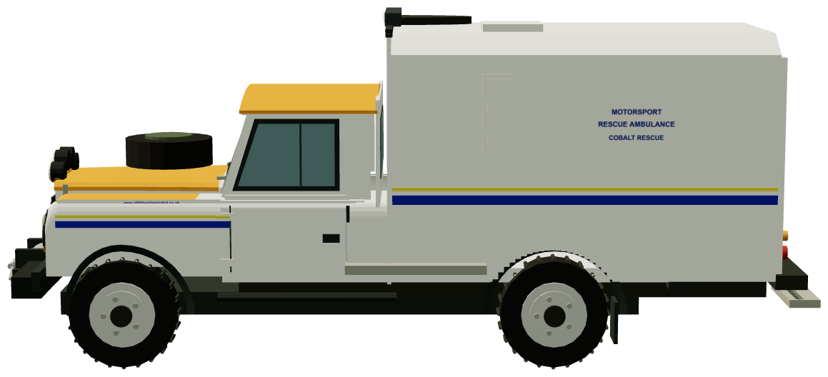 Cobalt Rescue Motorsport Defender — side render