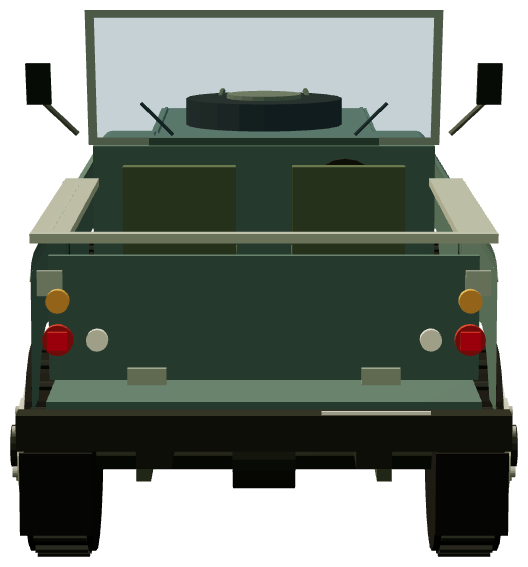 Series III Santana 6cyl Diesel 109″ — rear render