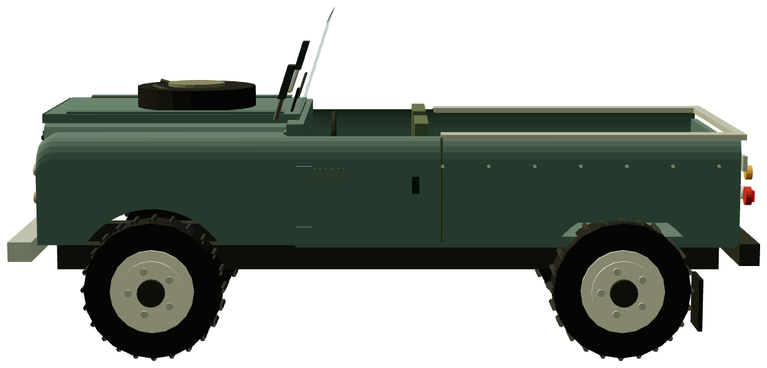 Series III Santana 6cyl Diesel 109″ — side render