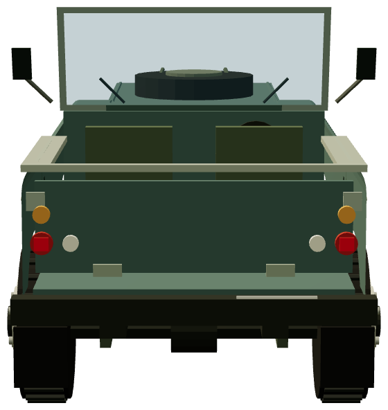 Series III Santana 6cyl Diesel 88″ — rear render