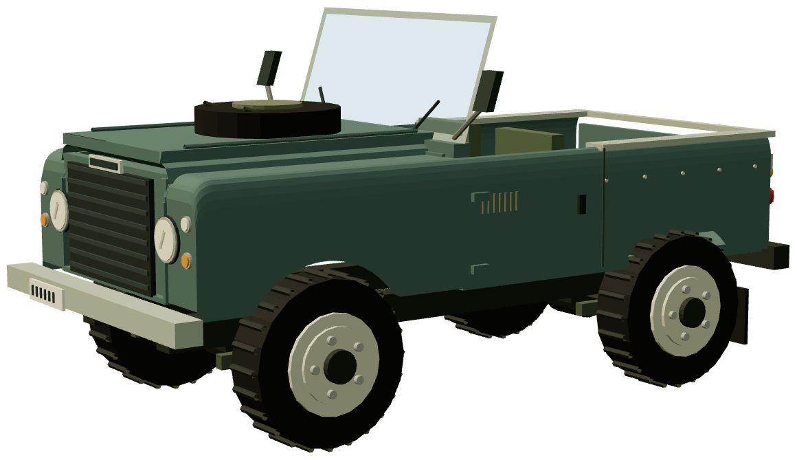 Series III Santana 6cyl Diesel 88″ — three-quarter render