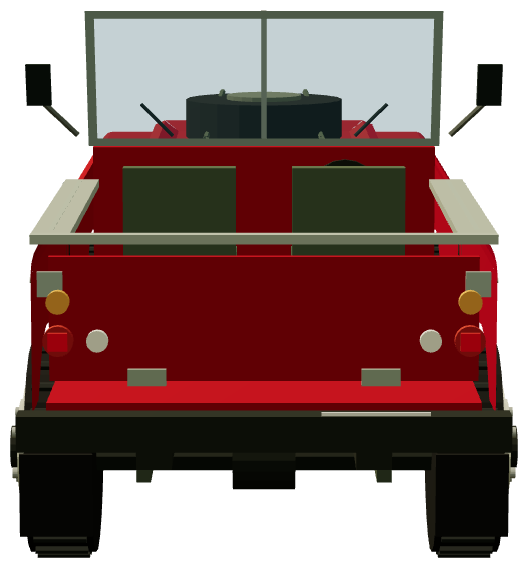 Series III Stage 1 V8 109″ — rear render