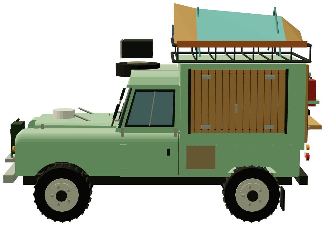 Cook on the Wild Side gastro-wagon — side render