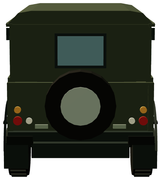 Czech Army Defender 90 Station Wagon Observer — rear render