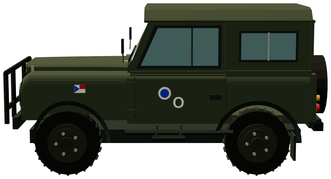 Czech Army Defender 90 Station Wagon Observer — side render