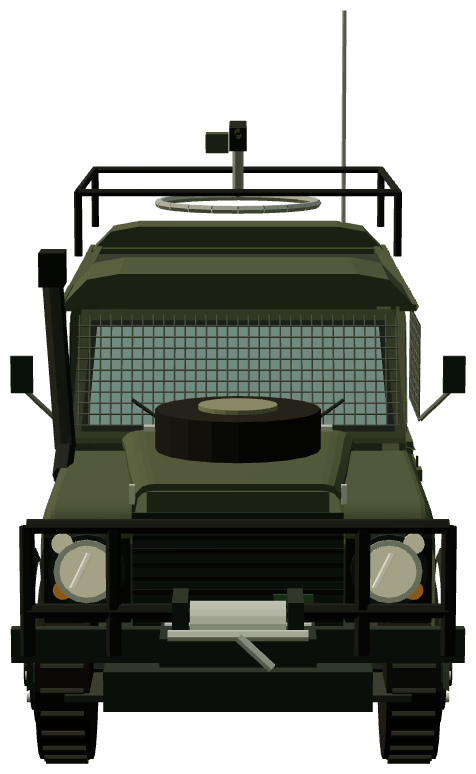 Czech Army Armoured Defender 110 Mk.2 — front render