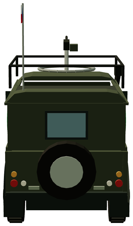 Czech Army Armoured Defender 110 Mk.2 — rear render