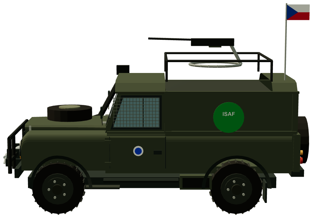 Czech Army Armoured Defender 110 Mk.2 — side render