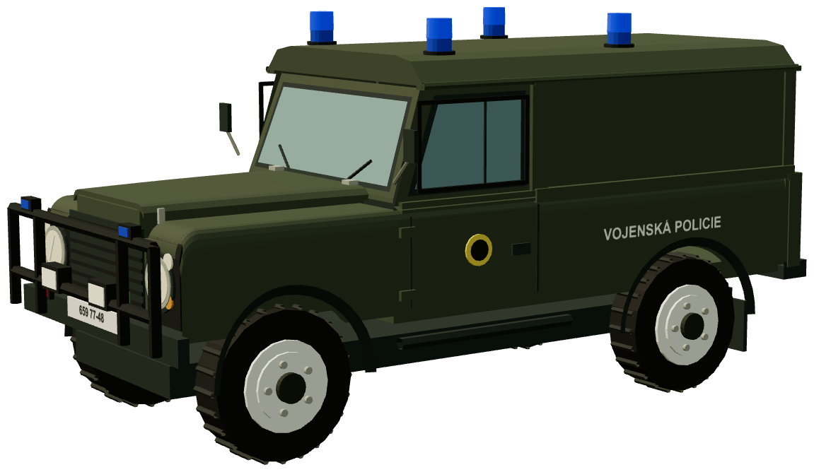 Czech Military Police Armoured Defender 110 Mk.1 — three-quarter render
