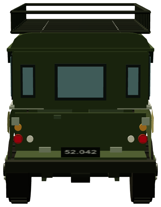 Danish Army 109 Commander’s Caravan — rear render