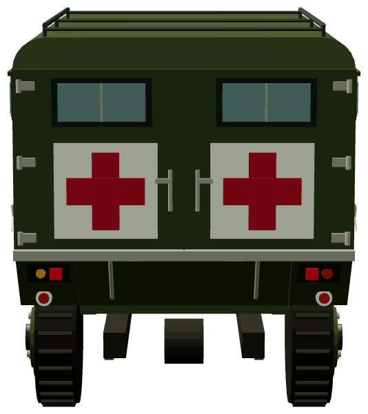 Danish Army 109 Marshall Ambulance — rear render