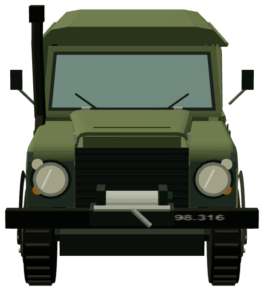 Danish Army Defender 110 Communications — front render