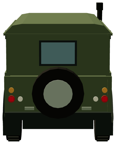 Danish Army Defender 110 Communications — rear render
