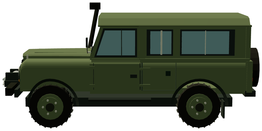Danish Army Defender 110 Communications — side render