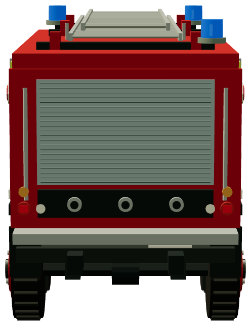 Defender 6×6 Fire & Rescue — rear render