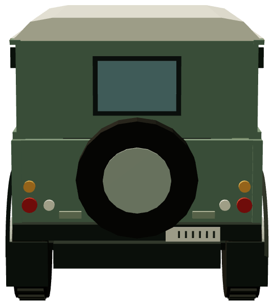 Defender 90 — rear render