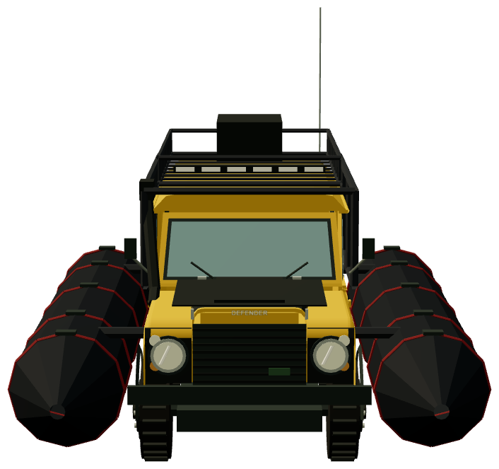 DefenderX Amphibious Defender 110 — front render