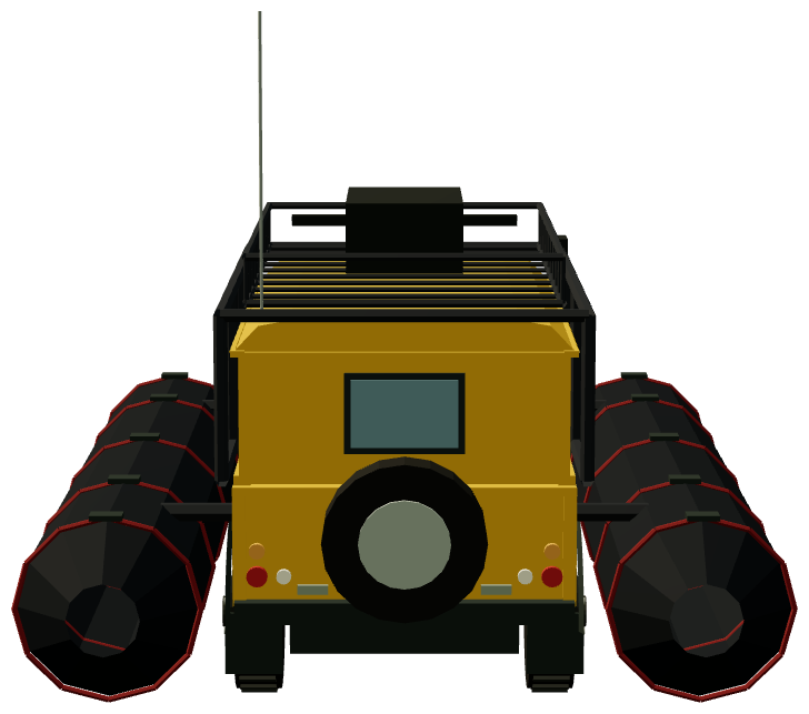 DefenderX Amphibious Defender 110 — rear render