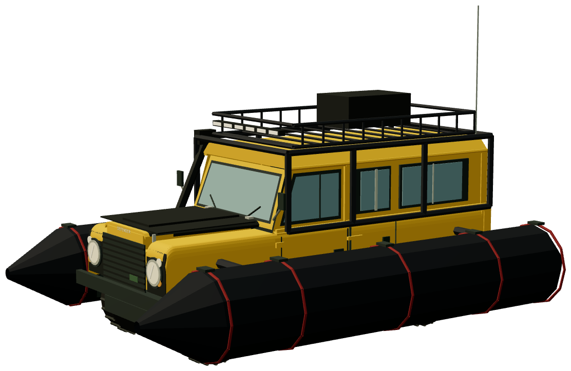 DefenderX Amphibious Defender 110 — three-quarter render