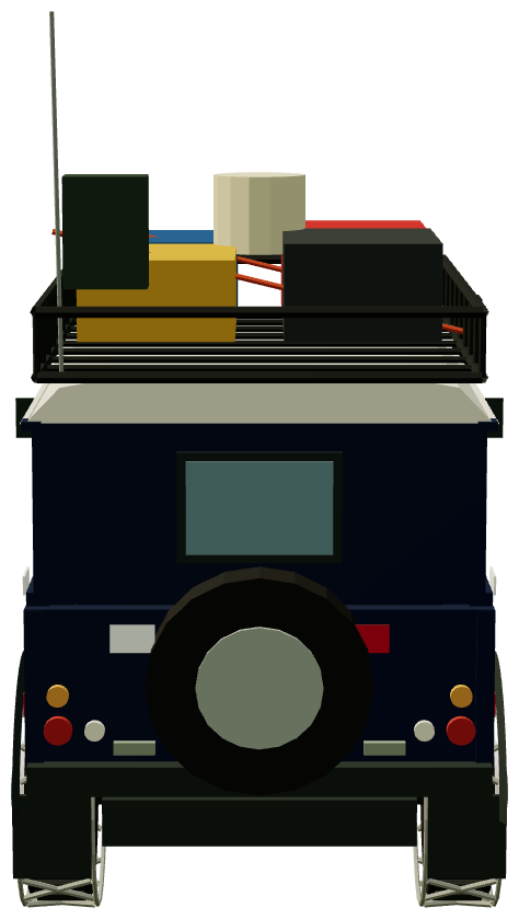 1997 Elbrus Expedition Defender 90 — rear render