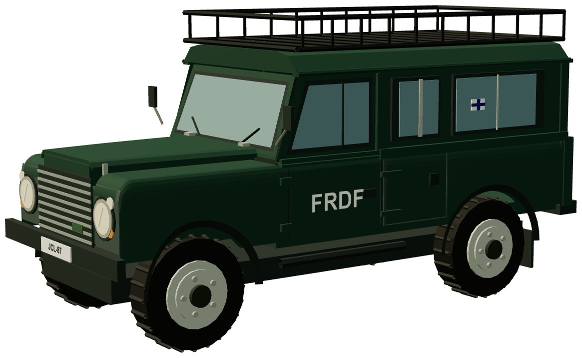 Finnish Defender 110 Station Wagon — three-quarter render