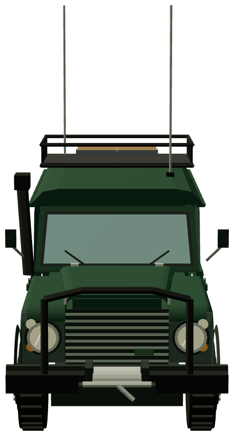 Finnish FRDF Militarised Defender 110 FFR — front render