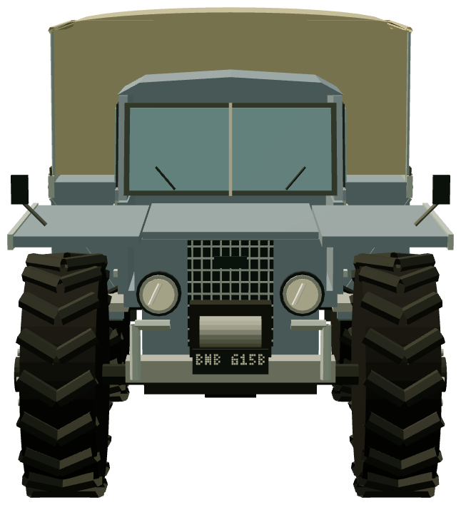 Forestry Commission Roadless Fire Tender — front render