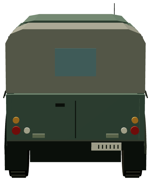 French Army Defender 110 Double Cab — rear render