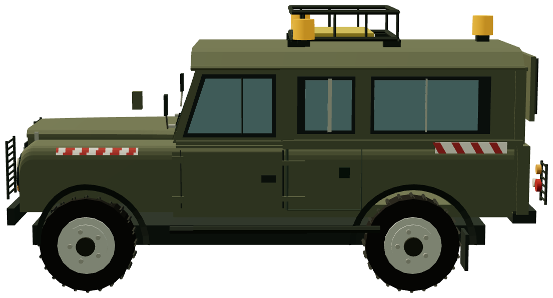 French Army Defender 110 Station Wagon — side render
