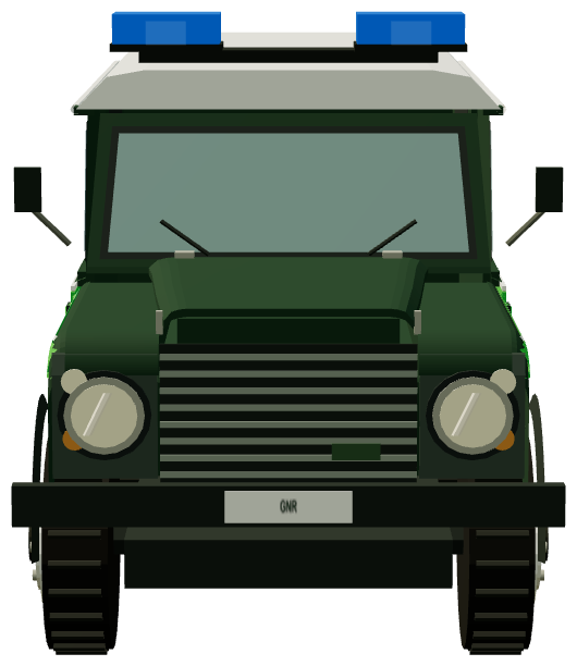 GNR Defender 110 Patrulha — front render