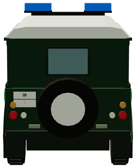 GNR Defender 110 Patrulha — rear render