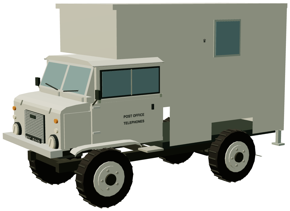 GPO Cabling Test Van — three-quarter render