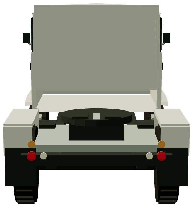 GPO Forward Control Tractor — rear render