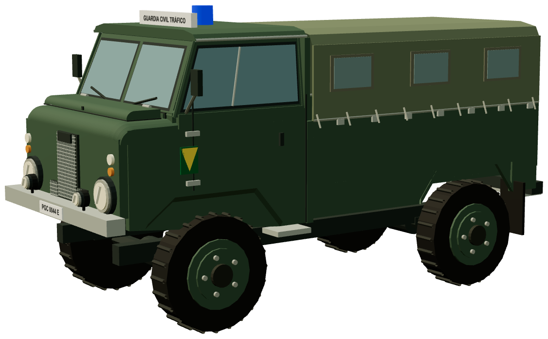 Guardia Civil Santana 1300 Forward Control — three-quarter render