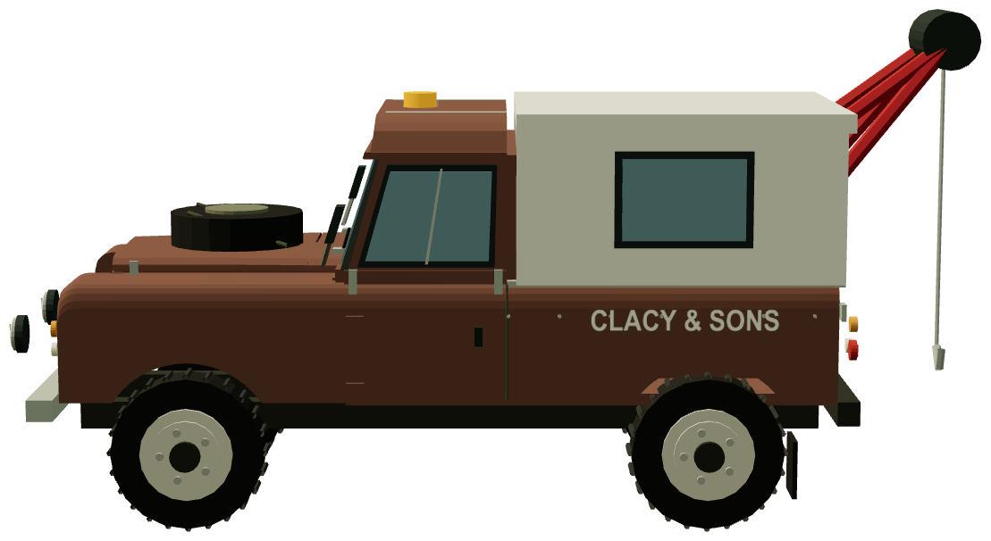 Harvey Frost recovery Land Rover — side render