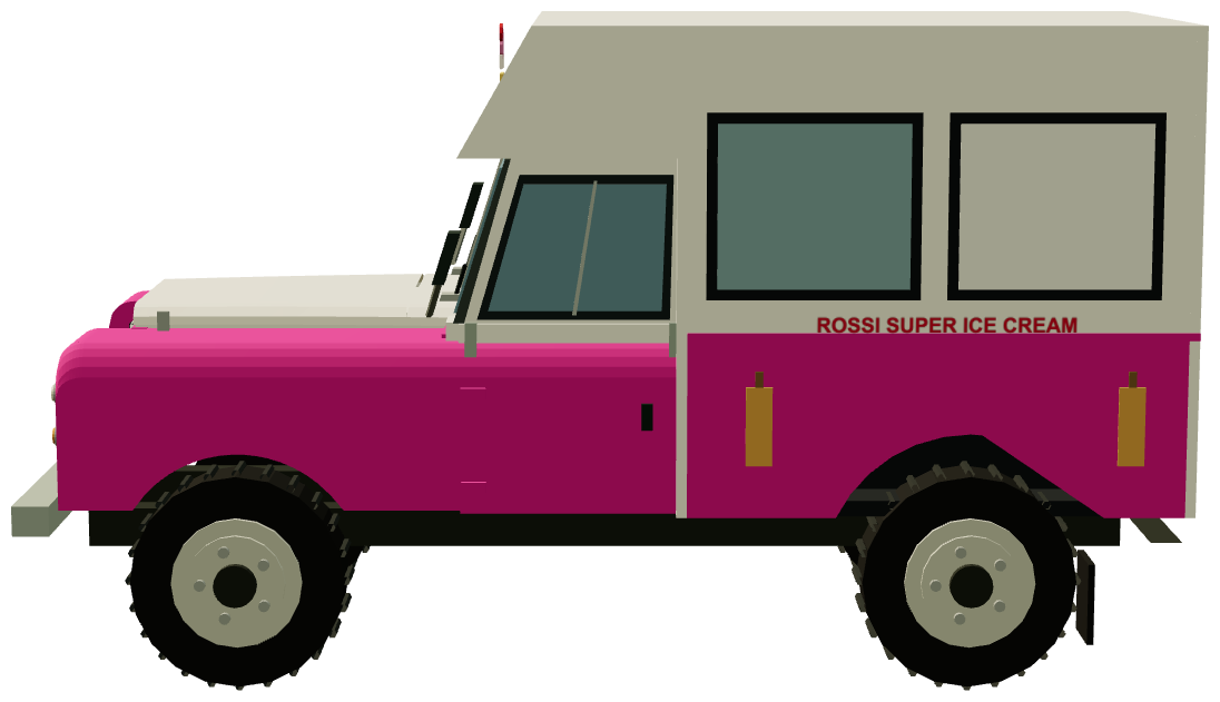 Hemsby Beach Ice Cream Van FVG 31J — side render