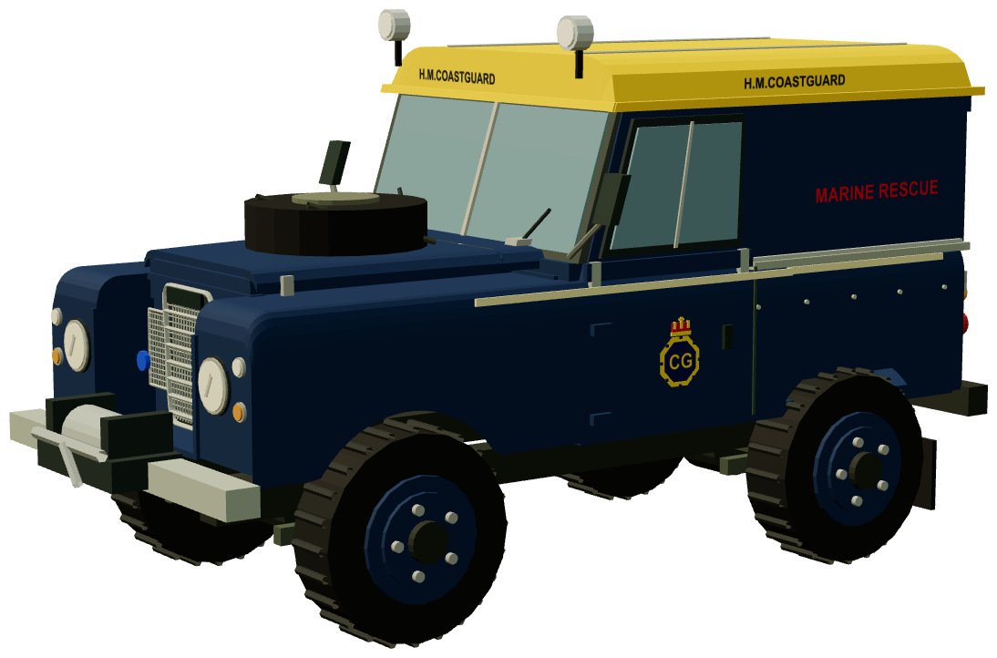 HM Coastguard Series III 88 Hard Top — three-quarter render