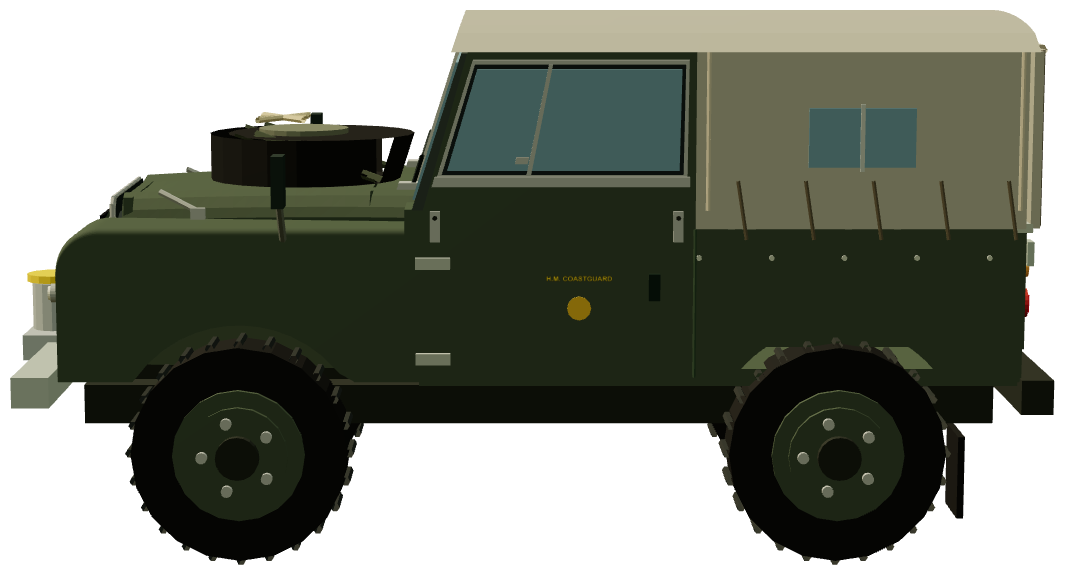 HM Coastguard Series I 88 Capstan Winch — side render