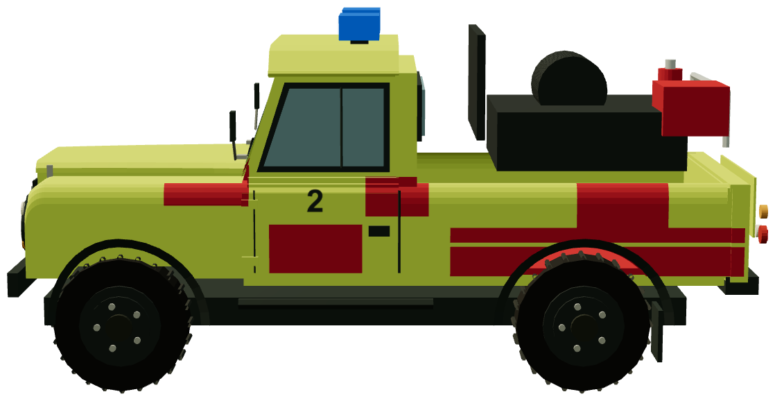 Invicta Helipad Fire Defender — side render